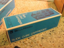 Vintage Bell  Howell 3 Slide Cube Cartridges 3 Per Box