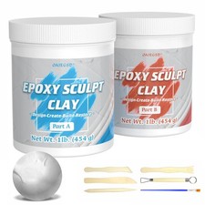 2 Pound White Epoxy Putty Sculpt Clay 2 Part a  B Modeling Compound For Sculp