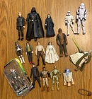 Lot of 16 Star Wars Action Figure Lot 70s to 90s