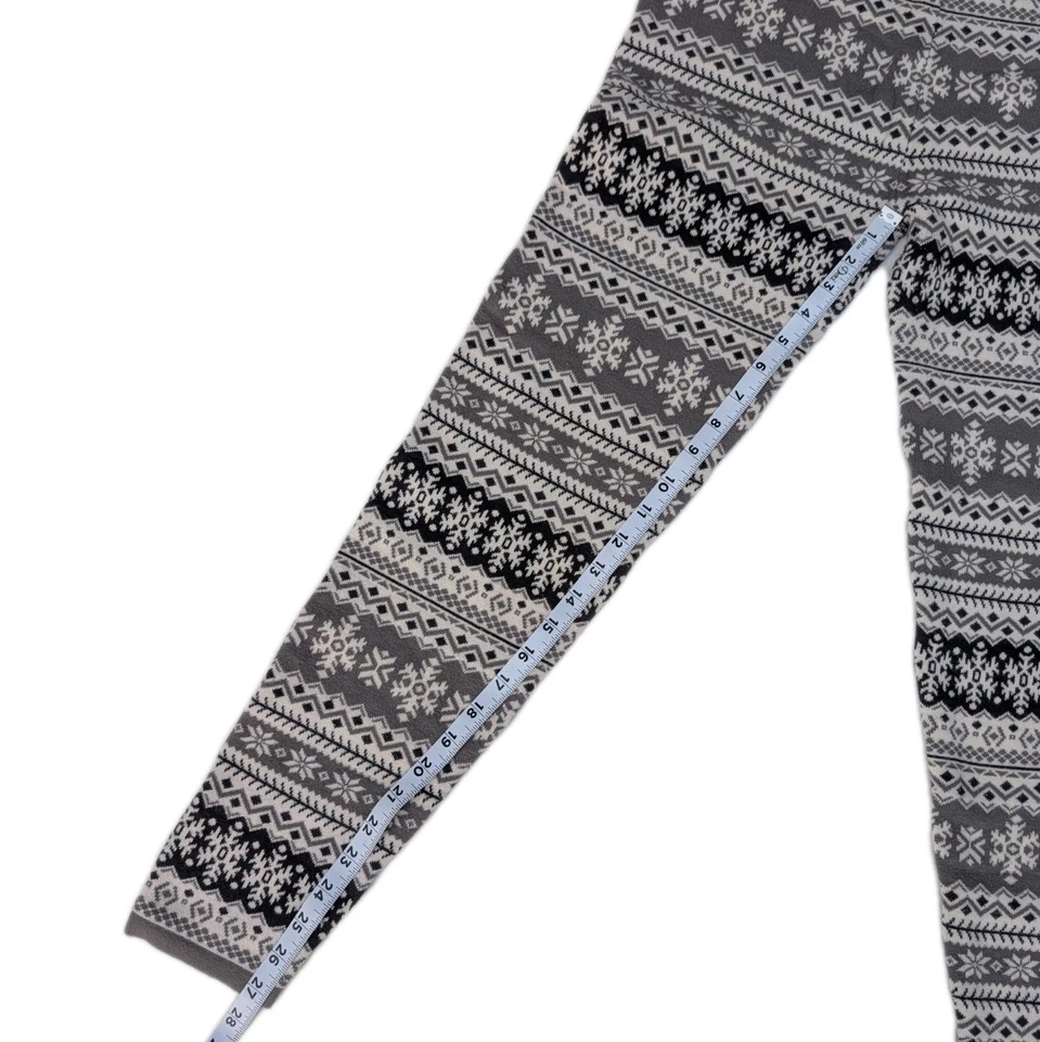 Forever 21 Mujer Talla L Invierno Tema Copo de Nieve Tejido Suéter Leggings Cálido  Foto 3 de 4