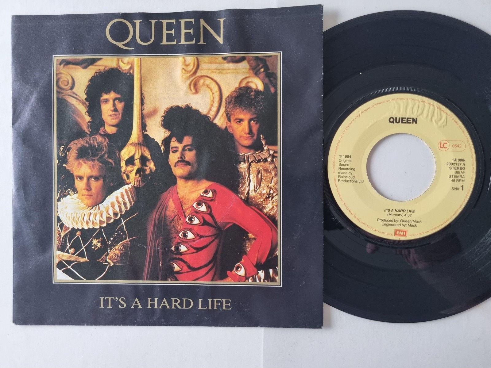 Queen/ Freddie Mercury - It's A Hard Life 7'' Vinyl Germany