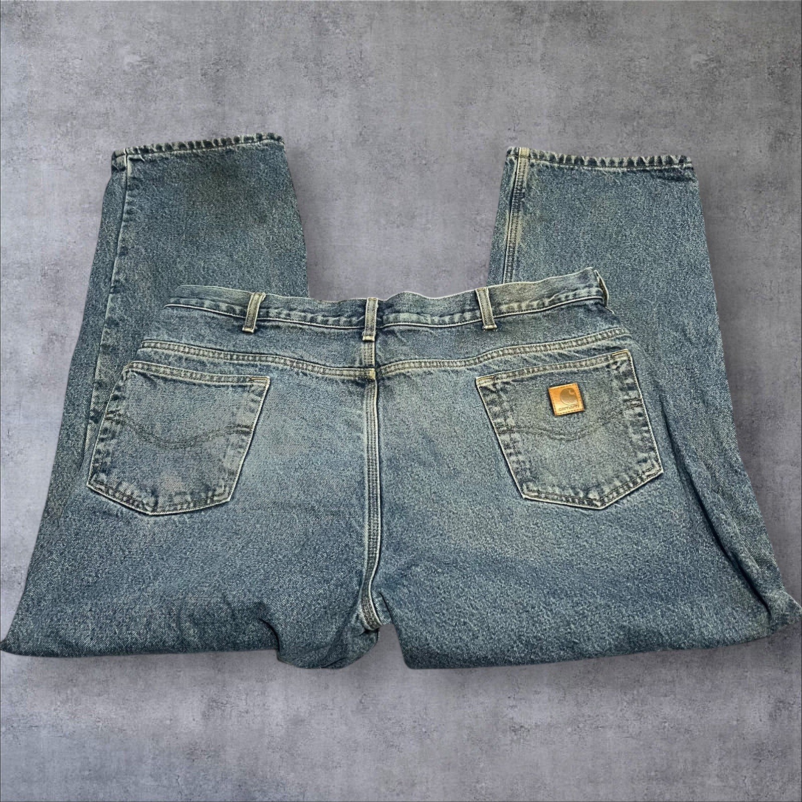Vintage Carhartt Flannel Lined Denim Jeans 42 X 30 thumbnail 2