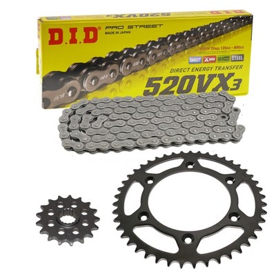 Kettensatz Ducati Monster 750 96-97 Kette DID 520 VX2 98 offen 15/38