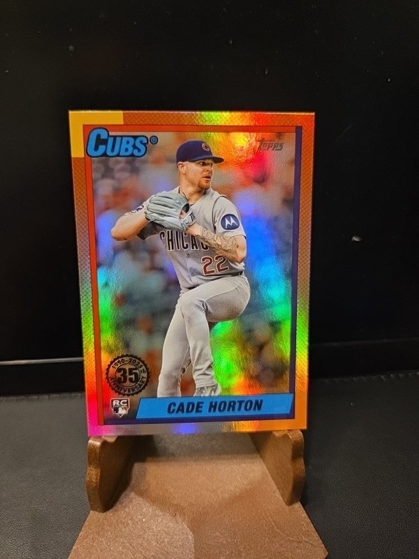 2025 Topps Update Series Cade Horton RC 35th Anniversary Rainbow Foil #U90-16
