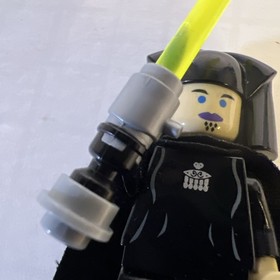 LEGO Star Wars Luminara Unduli Light Up Lightsaber Minifigure Excellent 