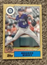 2022 Topps Update Series - 1987 Baseball George Kirby #87TBU-36 (RC) Mariners