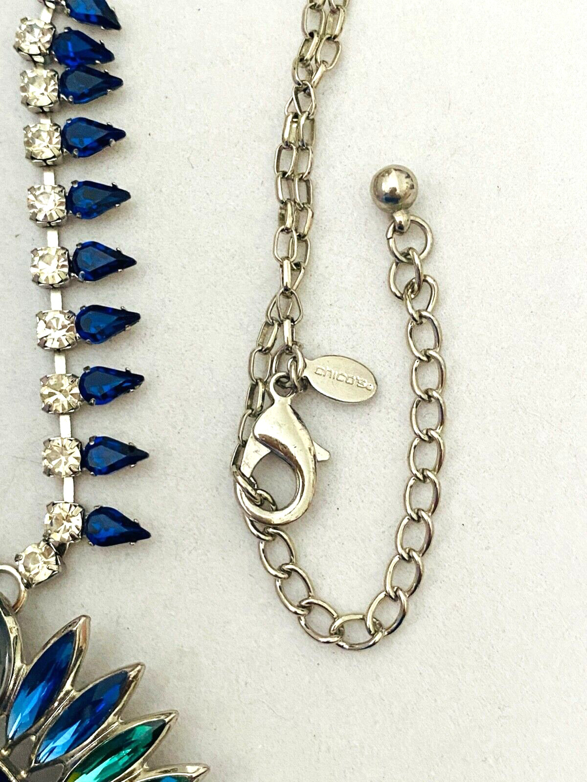 WOW! Chico's Huge Statement Rhinestone Pendant Lo… - image 5
