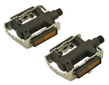 New Bicycle Alloy Fixie Pedals Alloy/Nylon 9/16" Silver.