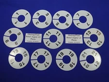 Clothing Rack Round Size Divider Junior's Assortment Hanger Retail Store 1-21