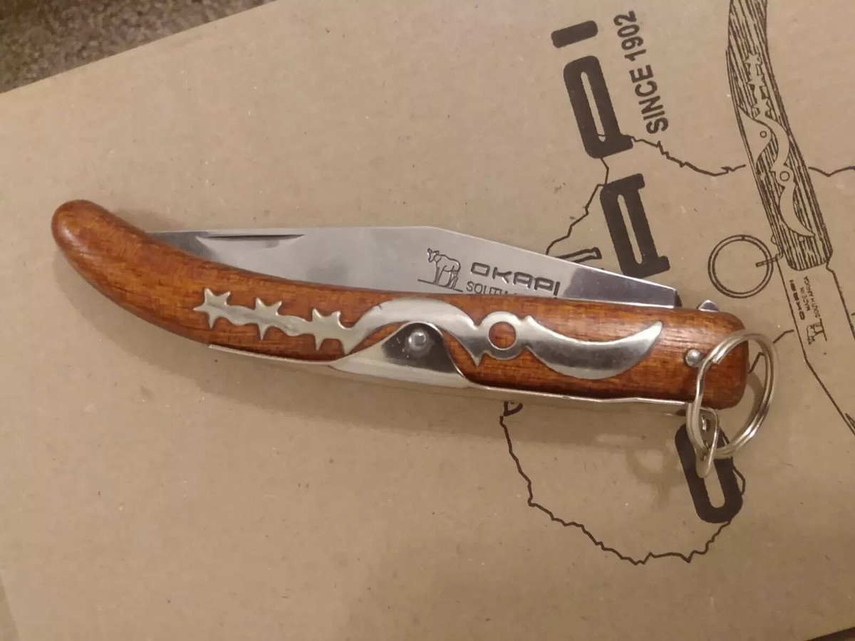 PREMIUM ORIGINAL Okapi LOCK RING Knife 907E South Africa Carbon
