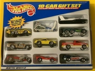 Hot Wheels 10-Car Gift Set 1999 featuring Speed, Power and Performance! | eBay