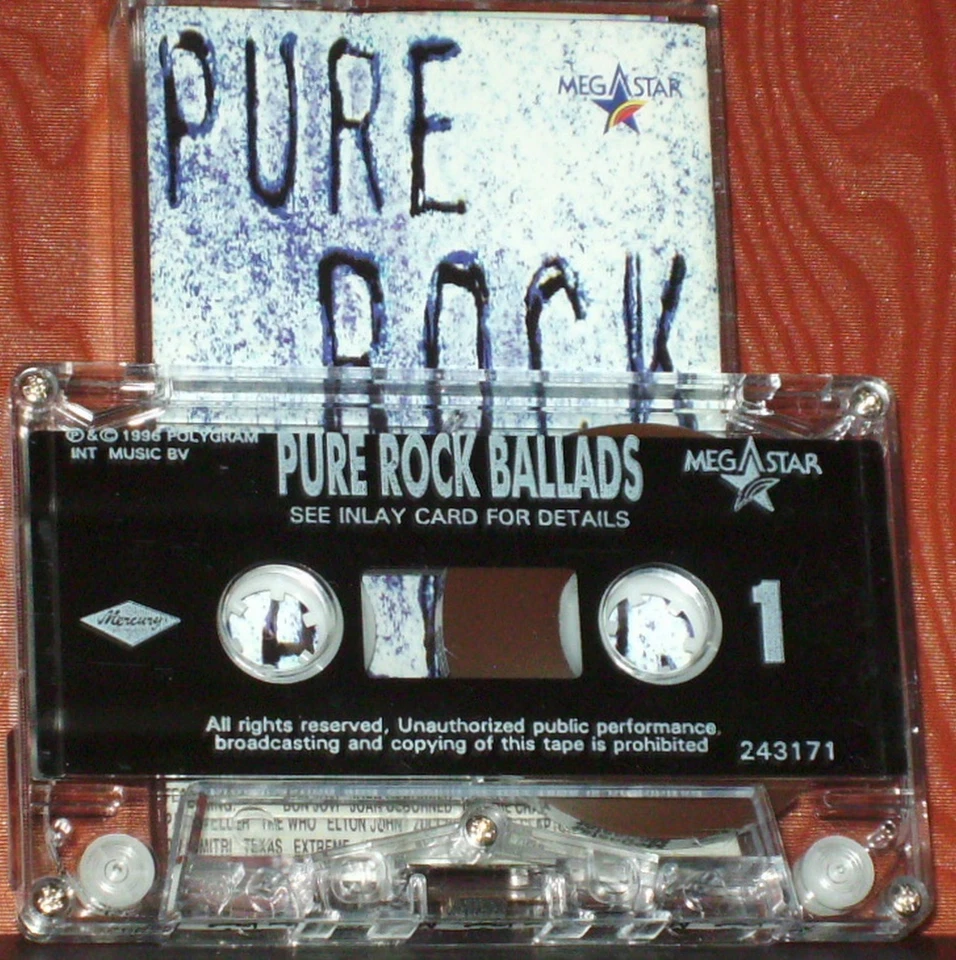 Various Pure Rock Ballads CASSETTE ALBUM Megastar UAE U2 Bon Jovi The Who INXS - Image 2 of 4