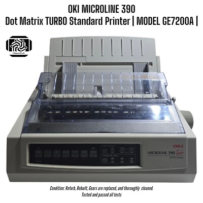 Oki MICROLINE 390 TURBO Standard Dot Matrix Printer | GE7200A