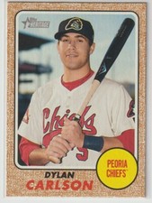 2017 Topps Heritage Minor League Edition - DYLAN CARLSON- #121 - Peoria Chiefs