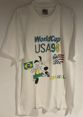 Bootleg Vintage 1994 World Cup soccer Handmade t-shirt Mens XL
