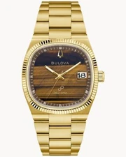 Bulova 97B230 Super Seville-Silver Accents Quartz Sapphire Gold Stainless Steel