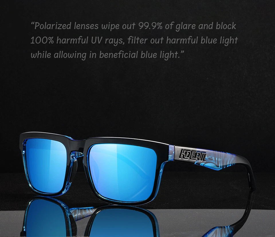 Gafas de sol polarizadas cuadradas KDEAM para hombre mujer deportes conducción UV400 gafas de sombra Foto 4 de 4