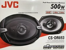 NEW JVC CS-DR693 6"x9" 3-Way Coaxial Car Audio Speakers (PAIR) 6x9