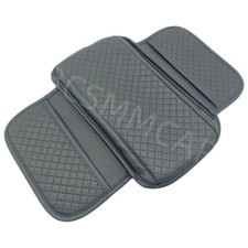 Almohadilla para reposabrazos de coche consola central reposabrazos cojín alfombrilla cuero PU con almacenamiento