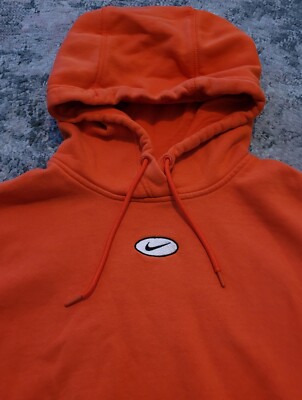 nike sportswear swoosh hoodie orange