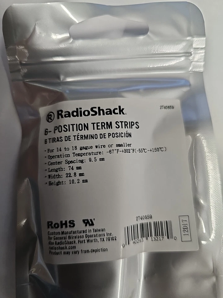 Radioshack NOS 6-Position Dual-Row Barrier Strip - Image 2 of 2
