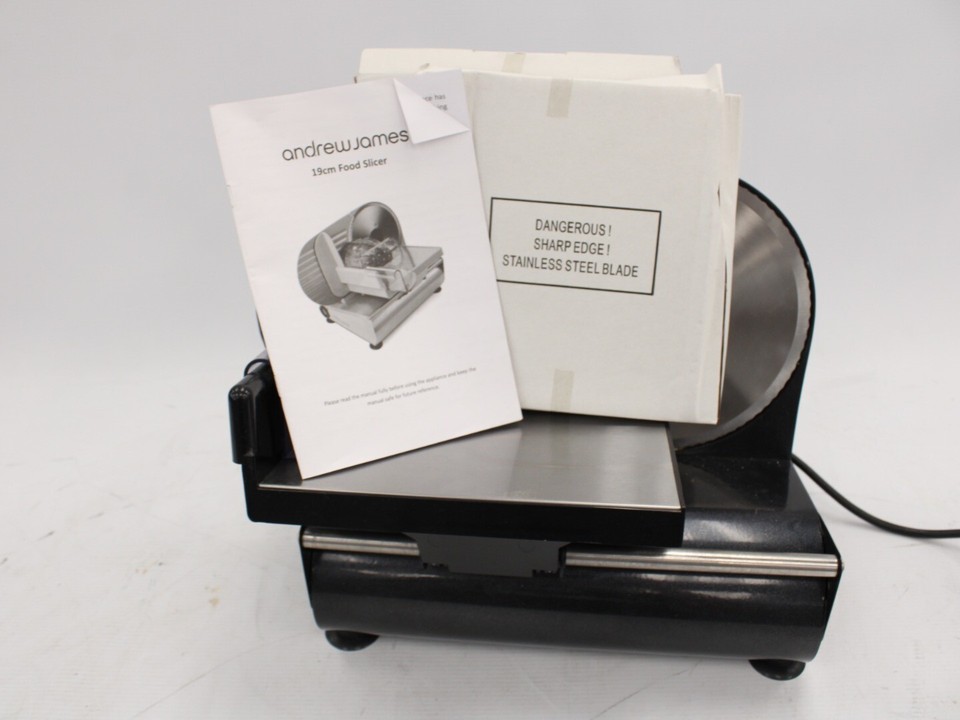 ANDREW JAMES Electric Meat Deli Slicer Food Cutter, Black G20 eBay