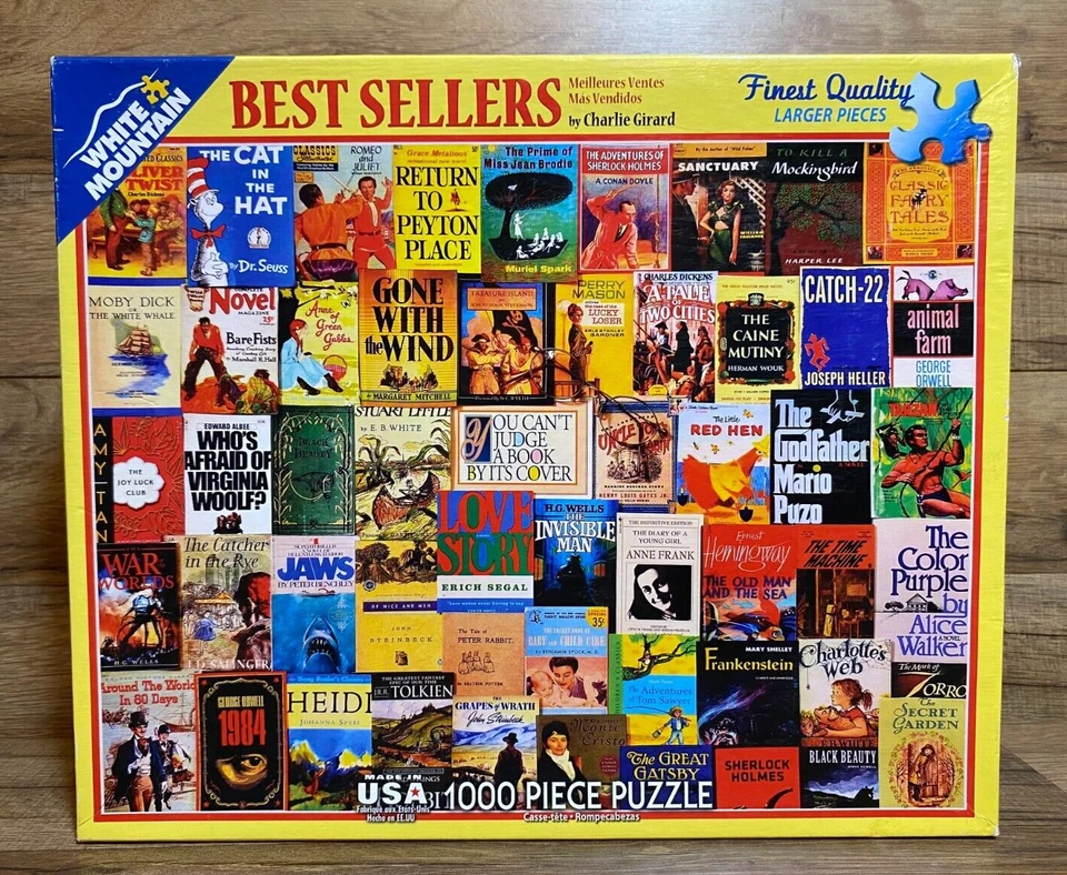 LOTE / 8 - ROMPECABEZAS DE MONTAÑA BLANCA - 1000 PIEZAS - MÁS VENDIDOS - CAFÉ - ENVOLTORIO DE DULCES Foto 4 de 4