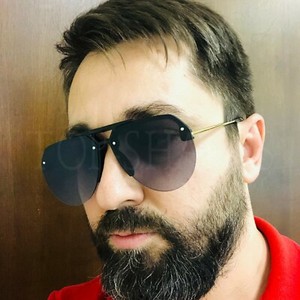 round flat lens sunglasses