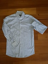 Boss Hugo Boss Mens Button Down Shirt Size 43 17 Reg Fit Long Sleeve