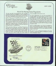 1999 Stock Car Racing Gains Popularity 1ST Day Issue