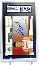 2003-04 Upper Deck SP Signature Authentic Yao Ming Houston Rockets HOF SGC 9.5