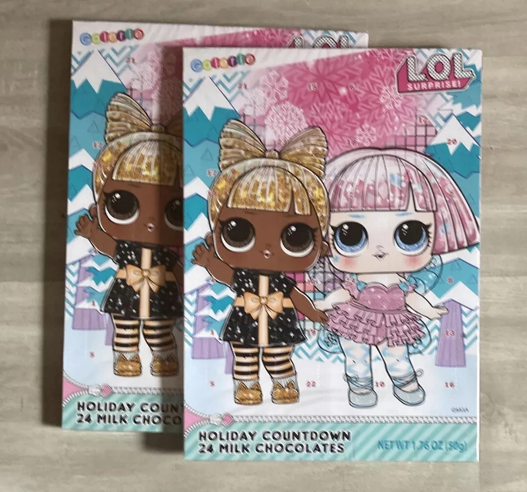 2 Girls LOL Surprise Winter Christmas Advent Milk Chocolate Countdown  Calendar | eBay