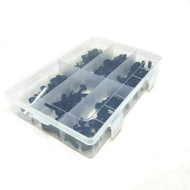 Kit de pernos de trabajo para carrocería de motocicleta clips de tornillos para guardabarros M6 M5 universal 177 piezas Foto 3 de 4