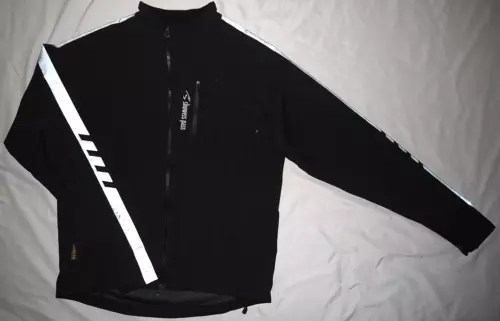 Mens EUC Black SHOWERS PASS Technical Training Rain Jacket size L