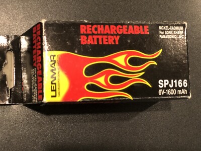 Lenmar 6V 1600mAh NiCd AA Rechargeable Camcorder Battery