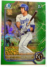 2022 Bowman Chrome Luca Tresh 1st Green Shimmer  78/99