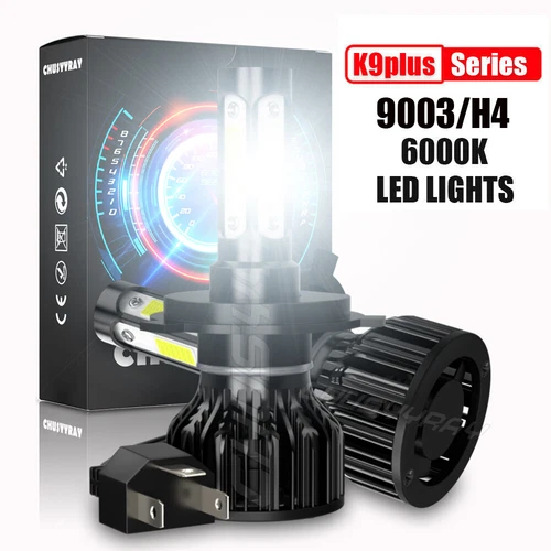 4-sides H4 9003 Super White 12000LM Kit LED Headlight Bulbs High Low Beam 6500K - Bild 1 von 11