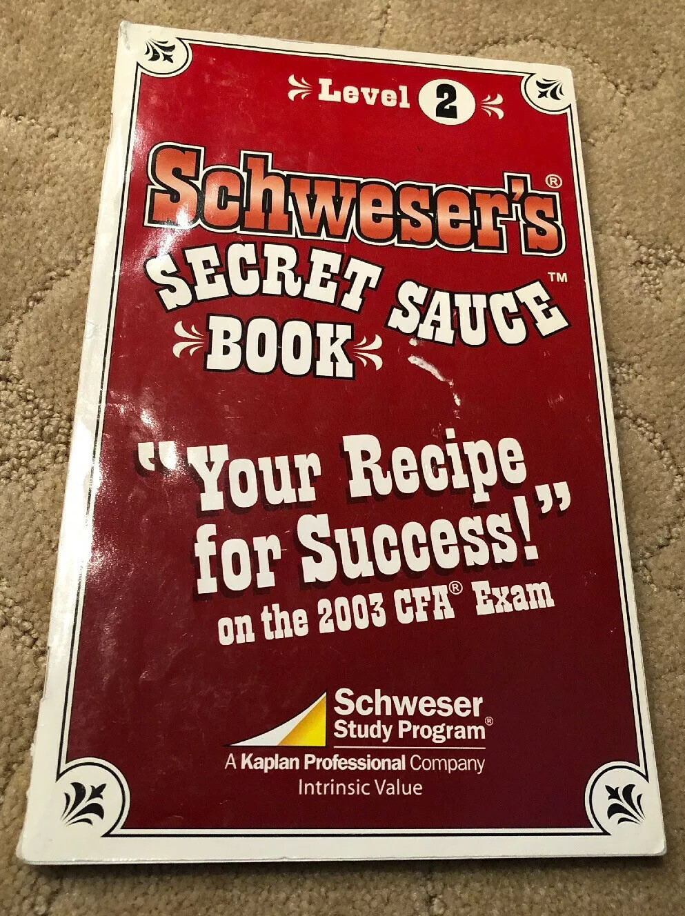 Schweser’s Secret Sauce Book CFA Exam Level 2 2003-image