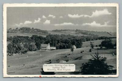 ''Golf Links'' WHEELING WV Oglebay Park Golf Course Vintage Postcard 1940s