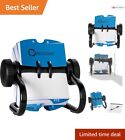 High Gloss Open Rotary File for 500 Address Cards - Efficient Desk Organization