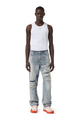 Diesel Men M Straight Jeans 1955 D-Rekiv Blue Luxury Regular