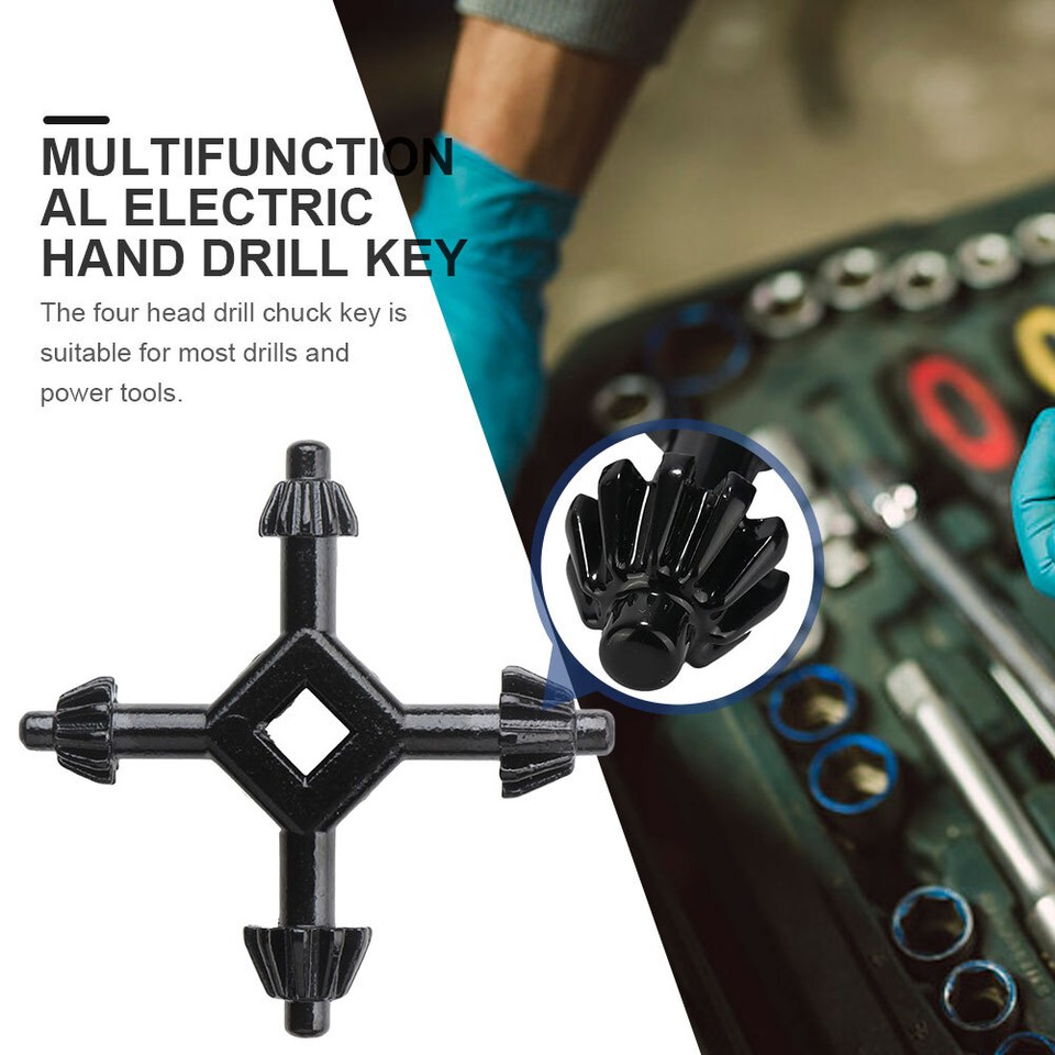 4 In 1 Drills Chuck Key Portable Drilling Holder Spanner Universal Hand