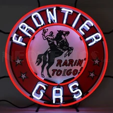 Neonetics 5GSFRO Frontier Gasoline Neon Sign 24 Inches Neon Light