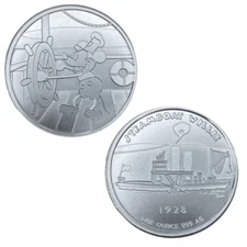 Steamboat Willie | Captain Round - 1 oz .999 Fine Silver Round