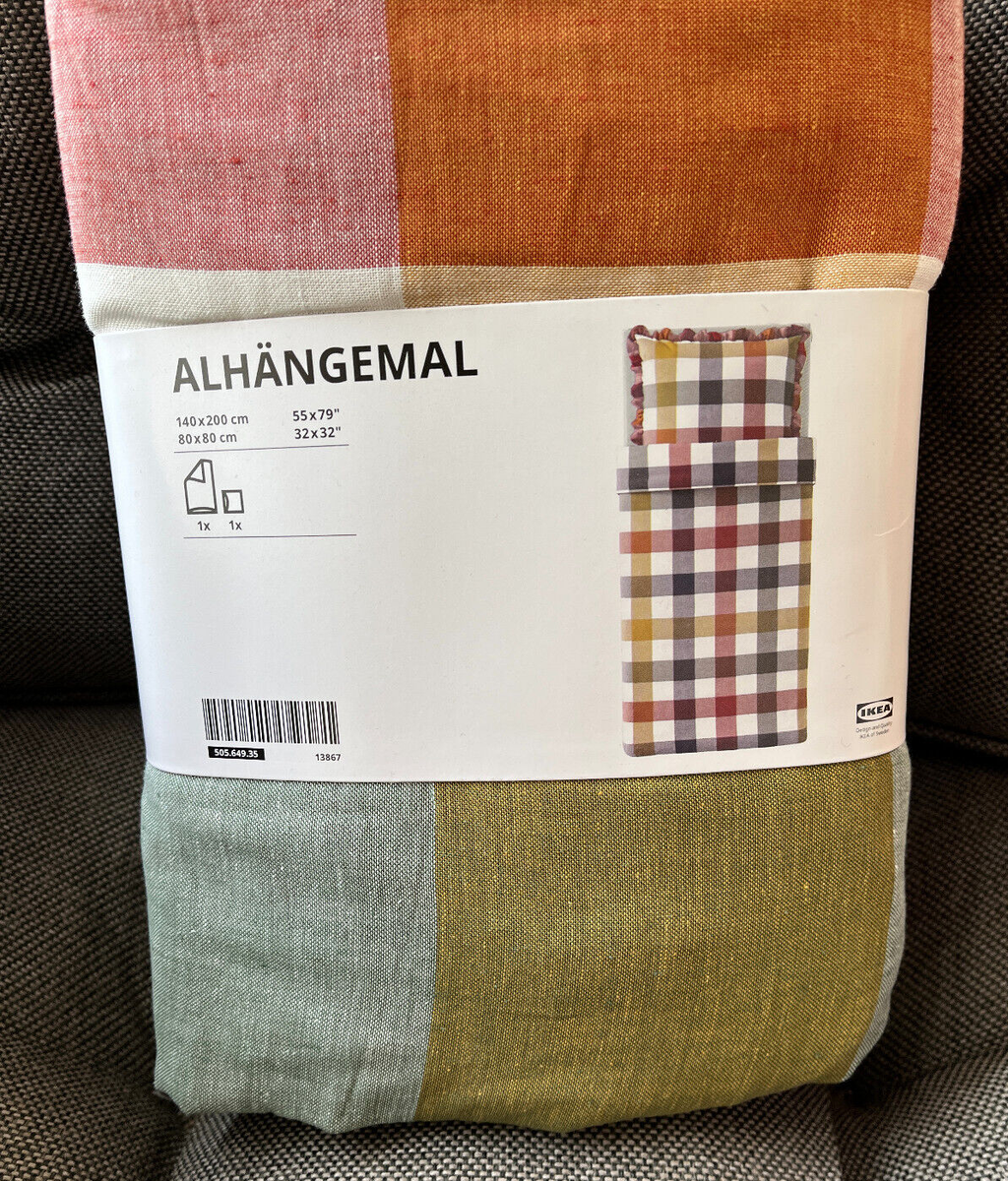 IKEA ALHNGEMAL Bettwscheset 2-teilig bunt kariert 140x200/80x80cm  Bettwsche* | eBay.de
