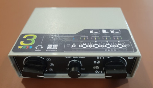 Douk Mc1034 3-way 3.5mm Aux Audio Switcher Selector For Headphones/Speakers
