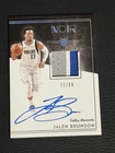 2018-19 Panini Noir Color Jalen Brunson #372 /99 True RPA RC - Big, Bold Auto!