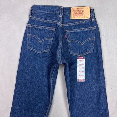 Vintage Levis 501 Jeans Mens 25x32 Blue 90s Made USA Fuzzy Student