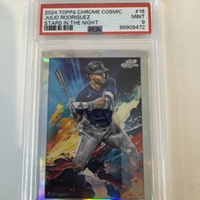 2024 Topps Cosmic Chrome Stars In The Night #16 Julio Rodriguez PSA 9