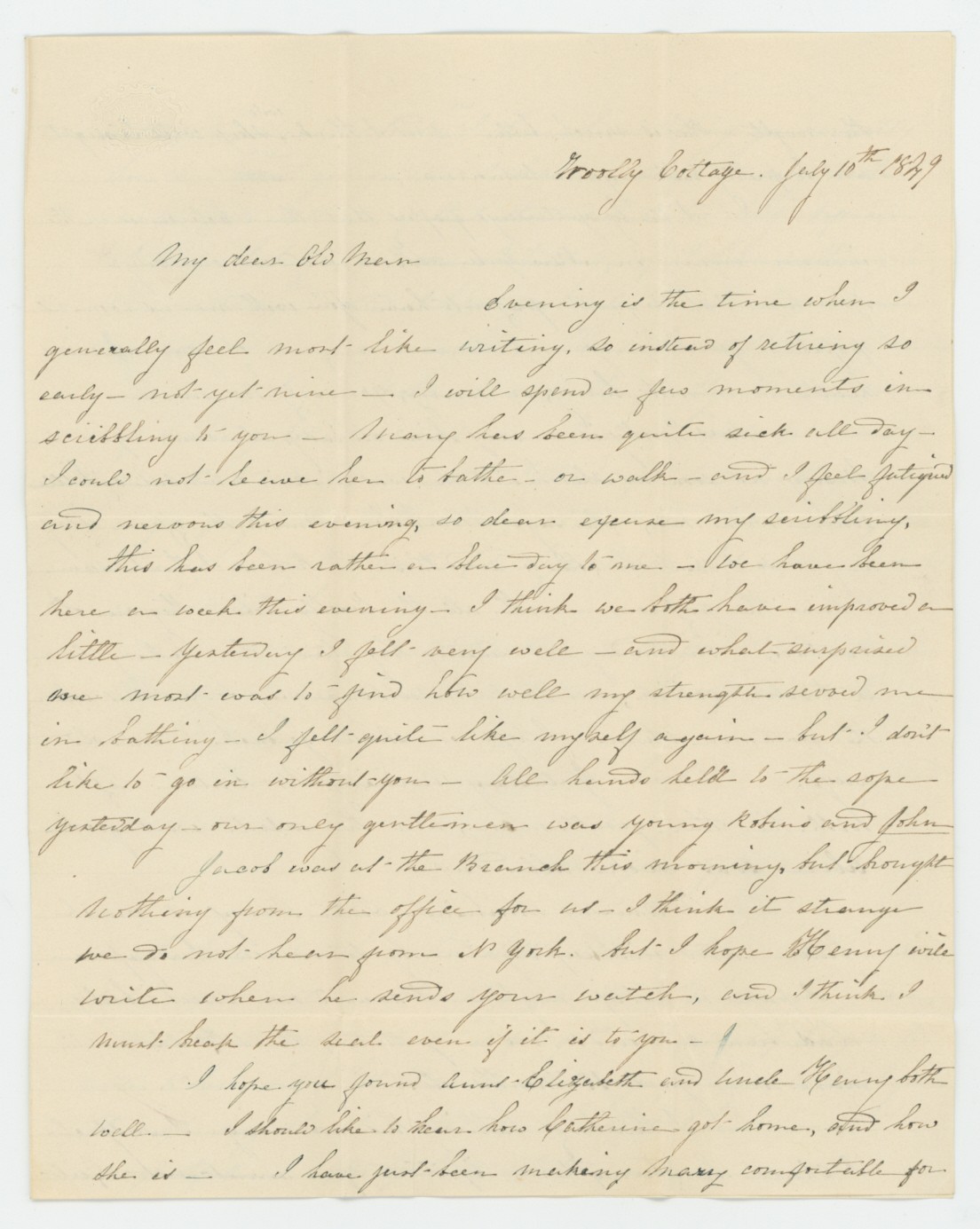 Cancl Mr Fancy Cancel Stampless ??? Wooly Cottage Philadelphia Penn '20 Ltr ...